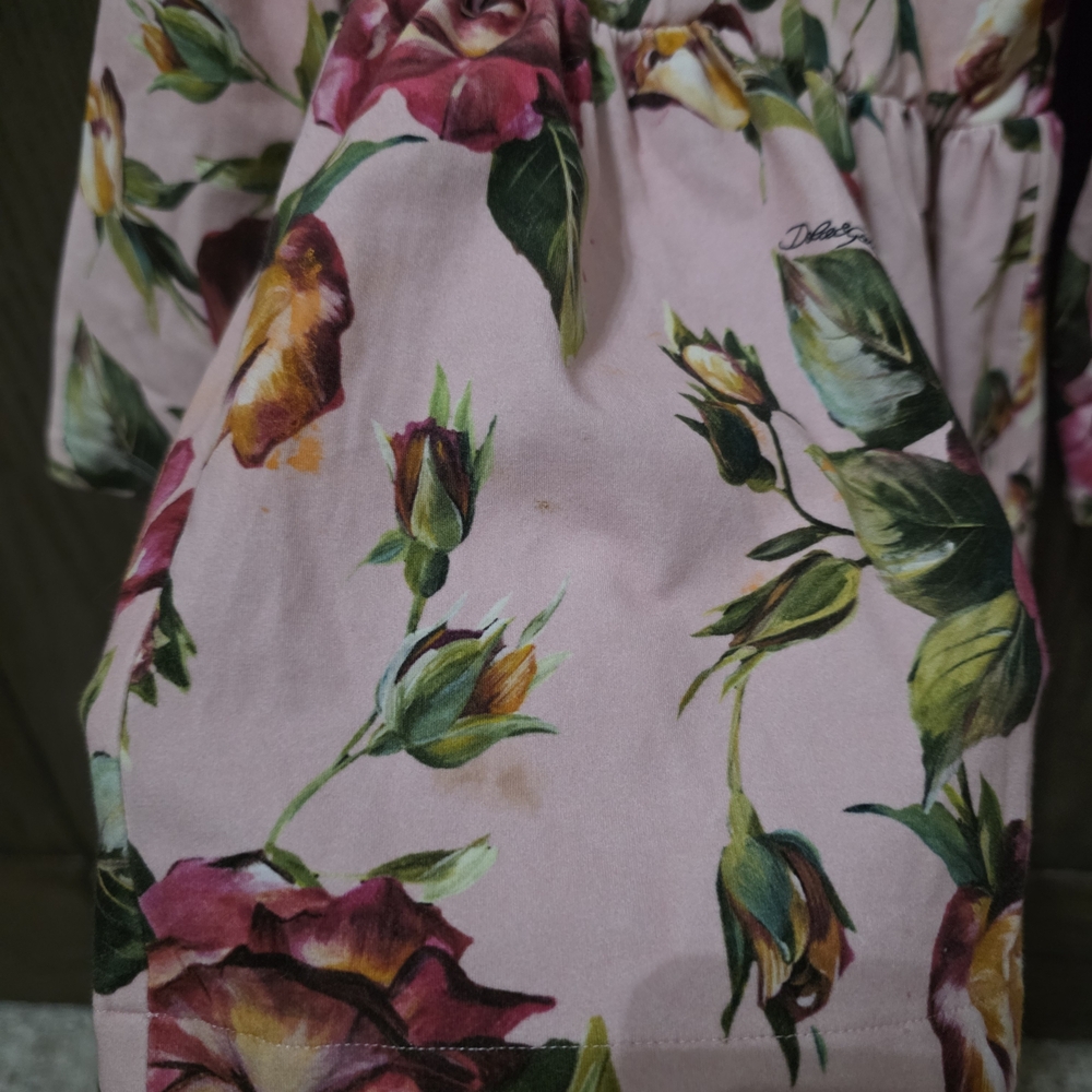 Dolce & Gabbana Pink Floral Baby Dress - Picture 3 of 6